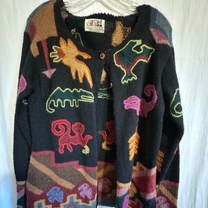 Peruvian Baby Alpaca cardigan sweater